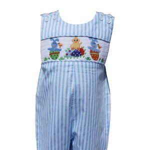Dana Kids Boys Easter Chick Egg Bunny Truck Smocked Longall